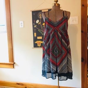 Festival Pattern Dress with Lining